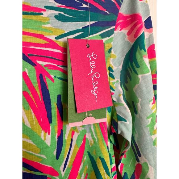 NWT‎ Lilly Pulitzer Marlowe Shift Dress Palm Print Turquoise Pink Green XS - Picture 5 of 8